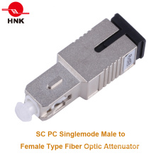 SC / PC Singlemode Male to Female Type de fiche Atténuateur à fibre optique